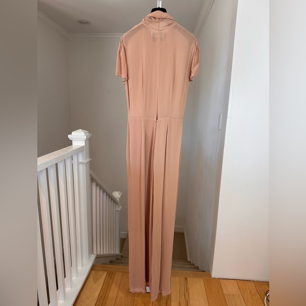 Reformation Tan Jumpsuit with Bow Detail - Picture 8 of 11